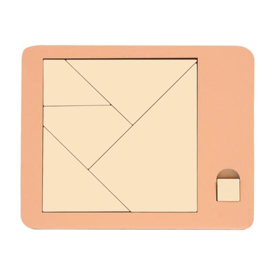 1/5Pcs Wooden Block Puzzle Challenge Game Disappearing Triangle Rectangle Rhombus Parallelogram Jigsaw Puzzle Game Educational Puzzle Toy