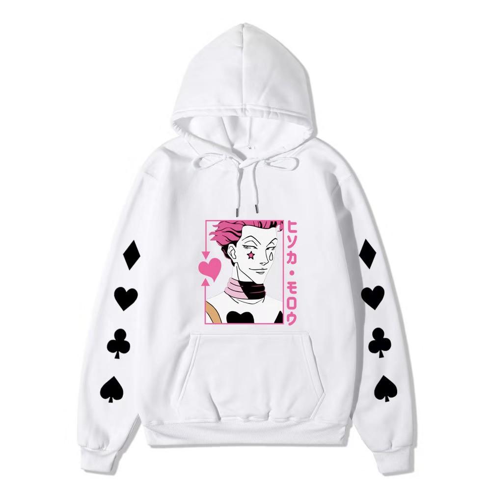 HUNTER X HUNTER Hisoka Print Fashion Sweatshirt Hip Hop Casual Unisex Autumn Winter Fleece Streetwear Tops