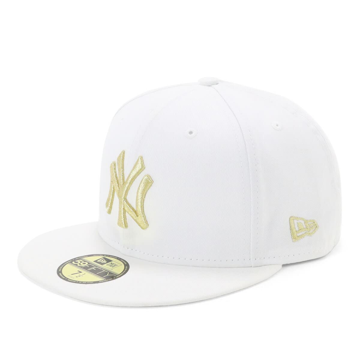 

New Era 59FIFTY New York Yankees Cap MLB Size Small (13562231) Hat, White, (Men s, Women s)