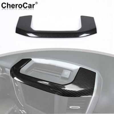 Carbon Fiber Console Storage Box Trim Cover Frame for Dodge RAM 1500 2018-