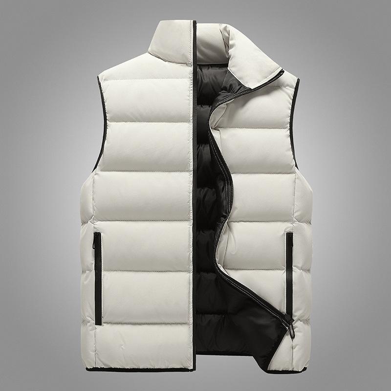 

Жилет осенне-зимний новый пуховый хлопковый жилет куртка повседневный спортивный жилет утолщенная теплая куртка мужская одежда 5XL хаки