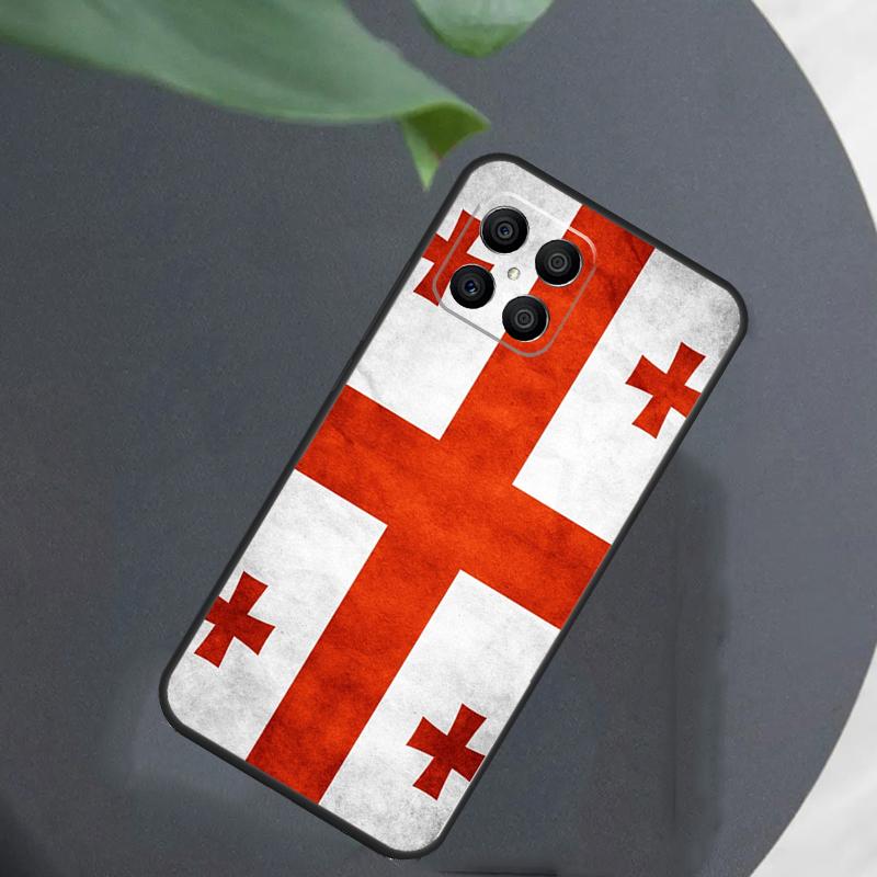 Georgia Grunge Flag For Honor Magic 7 Lite 6 5 8 Pro Case For Honor 200 400 70 90 X8c X8b X9a X9b X9c X9d Win RT
