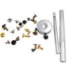 Leather Decoration DIY Double-Sided Rivet Tool Set: 240/480 Sets, 4 Colors, 3 Sizes, Metal Male and Female Rivets.