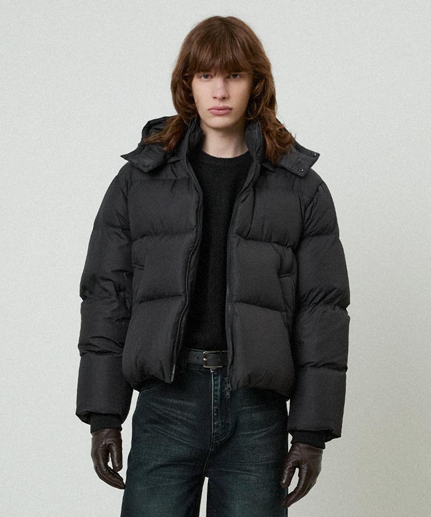 Lmood Glow Hoodie Duck Down Puffer Jacket Black