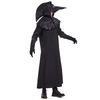Halloween Europe Medieval Black Death Plague Men Bird Beak Mask Doctor Role Stage Performance Costume