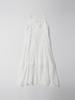 STAY WITH ME Crinkle Flare Slip Dress_White