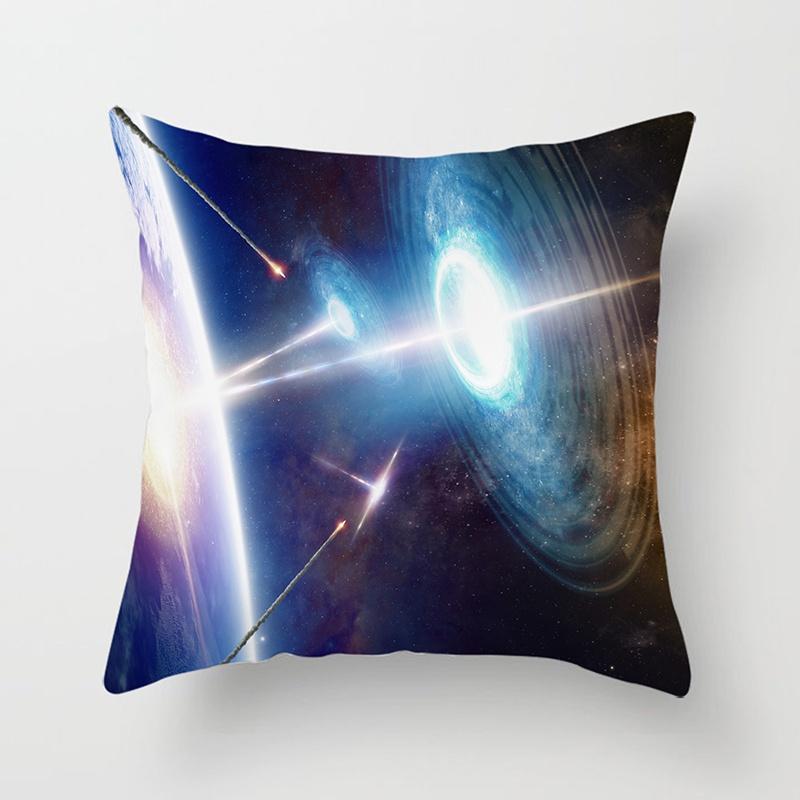 Starry Sky Landscape Planet Series printed pillowcase sofa seat cushion cover future sense home decoration embrace