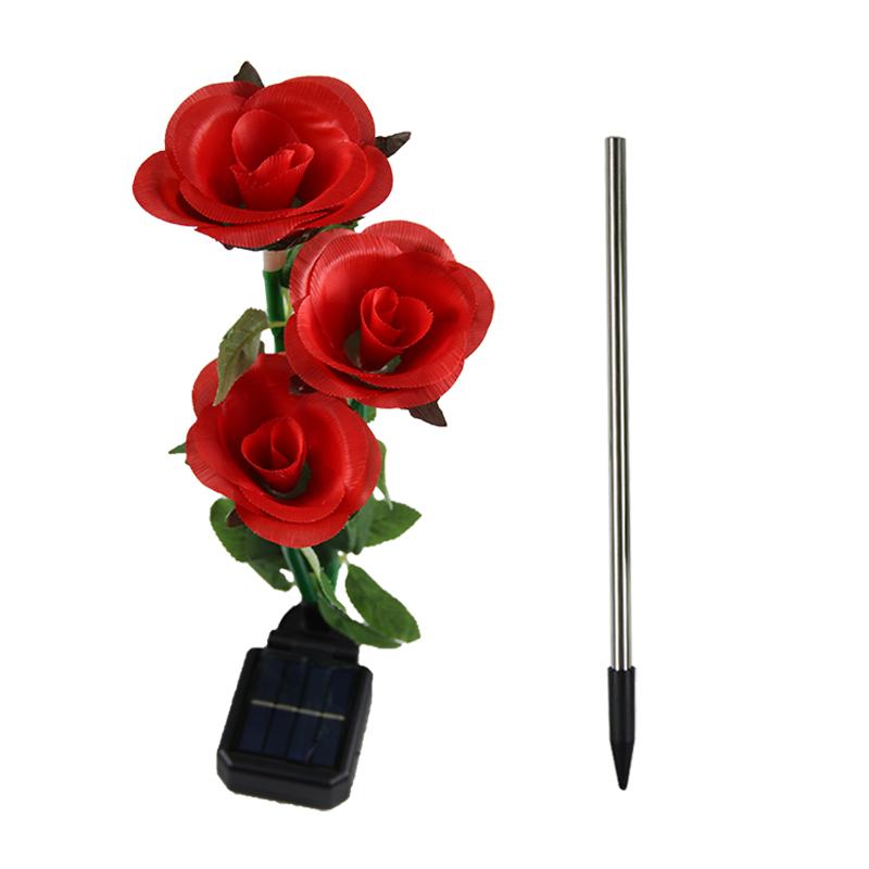 Solar-powered Garden Lights Landscape Yard Decoration Ground-mounted Lamp Flamingo Firework Sunflowers Roses Fireflies Jellyfish