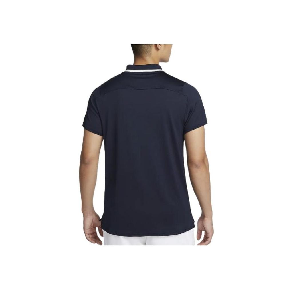 Nike Court Advantage Dri-FIT Color Block Polo Shirt Men Tops Obsidian FD5318-451