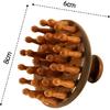 Hochwertige Holzkopfhaut-Massagebürste, Shampoobürste, Nass und Trocken, Kopfhautmassagegerät zur Reduzierung von Schuppen und zur Stimulation des Haarwachstums