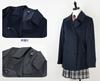 Uniform School Coat Student Pea Coat P Coat Short Length Slim Thick Unisex MY468 [NOLCCTN] Women's Women's (M, Black)