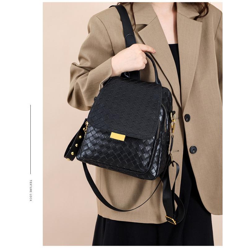 Retro Fashion Casual Woven Single Shoulder Backpack