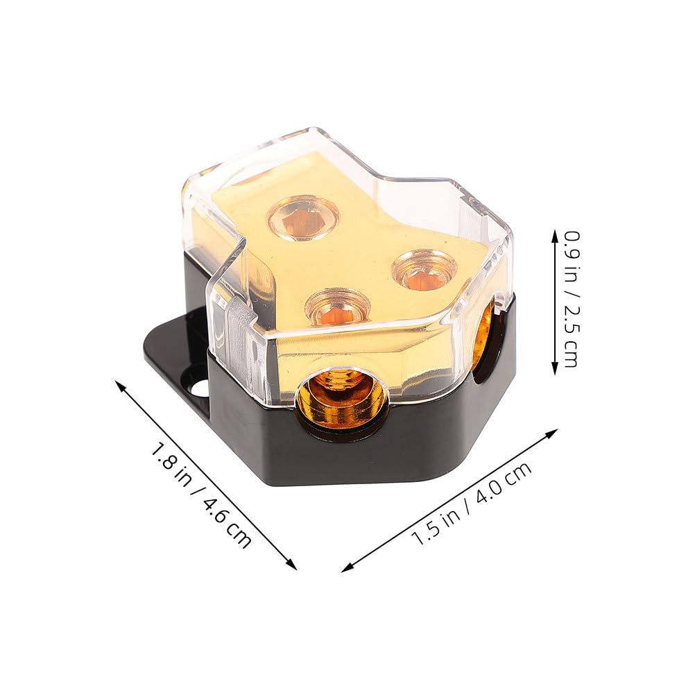 HOMSFOU 2 Pieces Car Audio Power Distribution Block: Input/Output Compatible