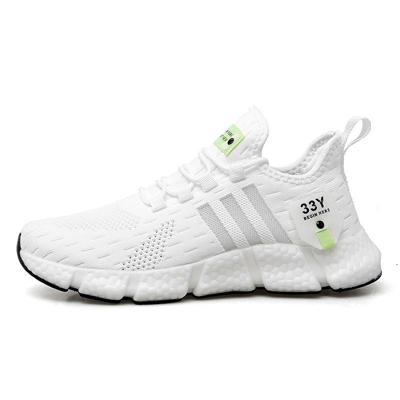 Men's and Women's Shoes Sports Shoes Summer Running Shoes Flying Woven Breathable  Shoes Lightweight Sneakers