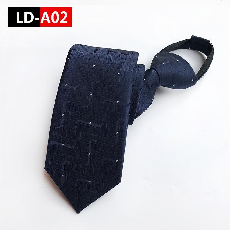 Ruifeng Men's 8cm Elastic Tie - Easy Pull, Formal Wedding or Business Wear
