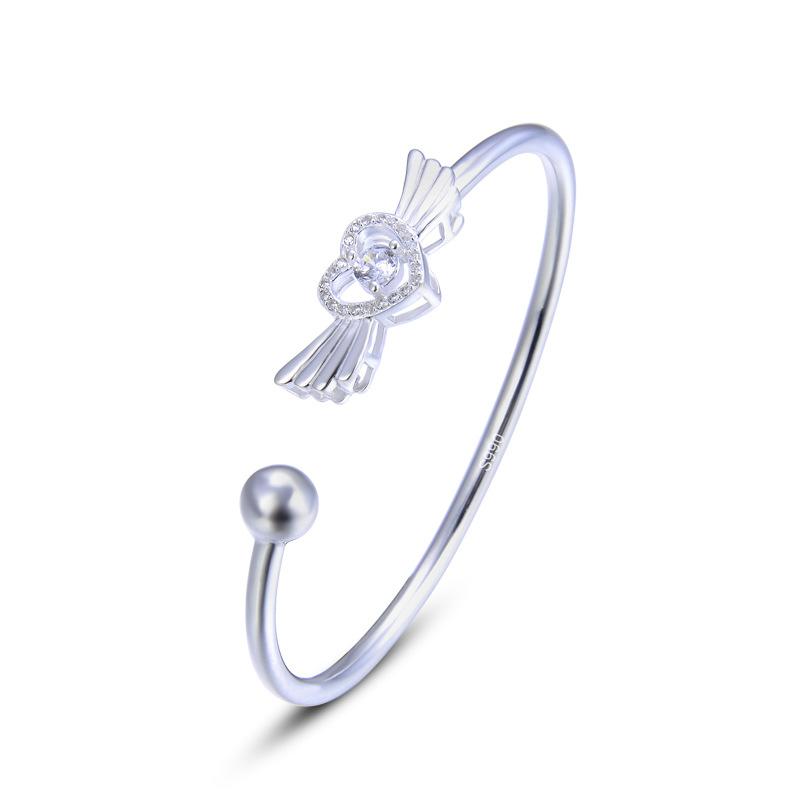 Koreańska kreatywna spersonalizowana bransoletka ze srebra na stopę Akcesoria S990 Bransoletka ze srebra z cyrkonii Popularna biżuteria modowa dla kobiet