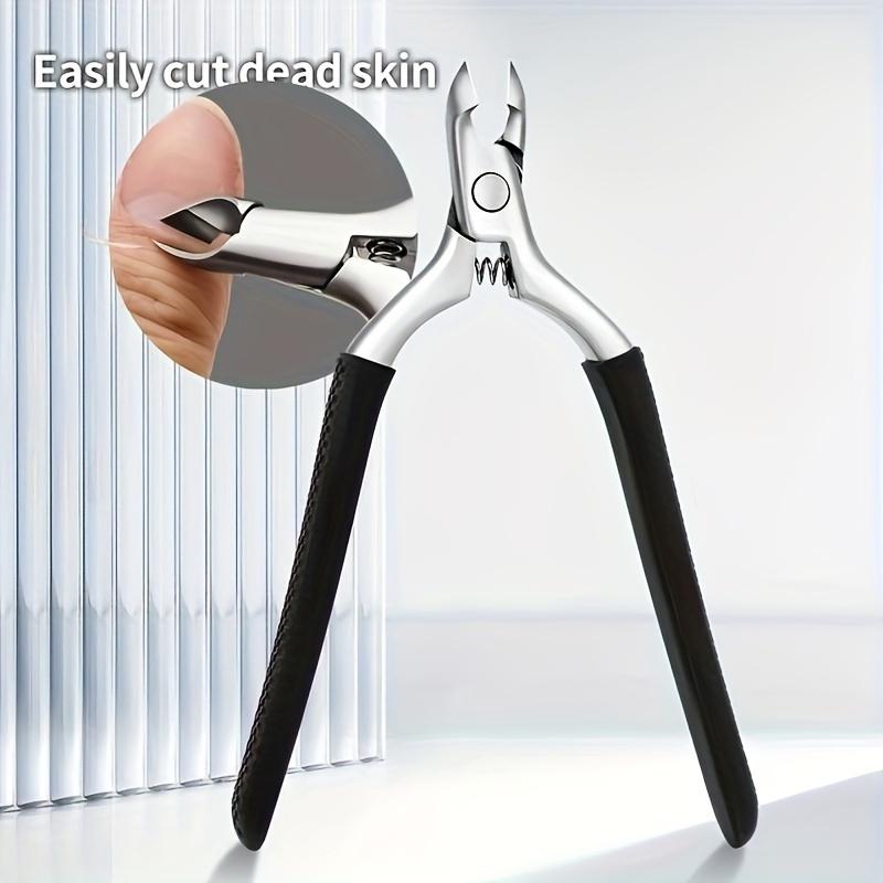 Manicure Silicone Cuticle Scissors ColorNon-slip Handle Cuticle Pliers Trim Nail Edges Barb Cuticle Scissors Manicure Silicone C