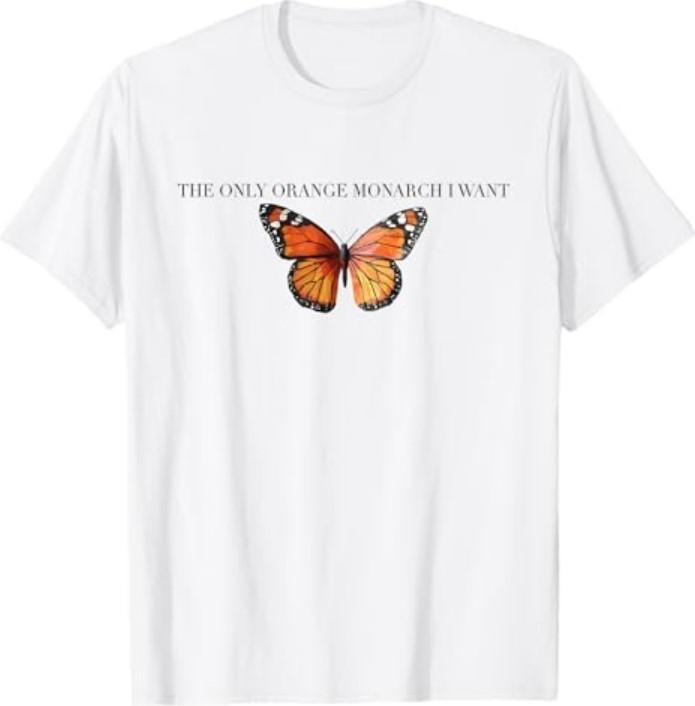Retro The Only Orange Monarch I Want Anti Authoritarianism T-Shirt S разноцветный