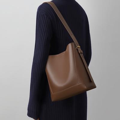Bucket Bag for Women 2025 Autumn Winter New Crossbody Bag Large Capacity Genuine Leather High-end Handbag Women's Bag Tote Bag