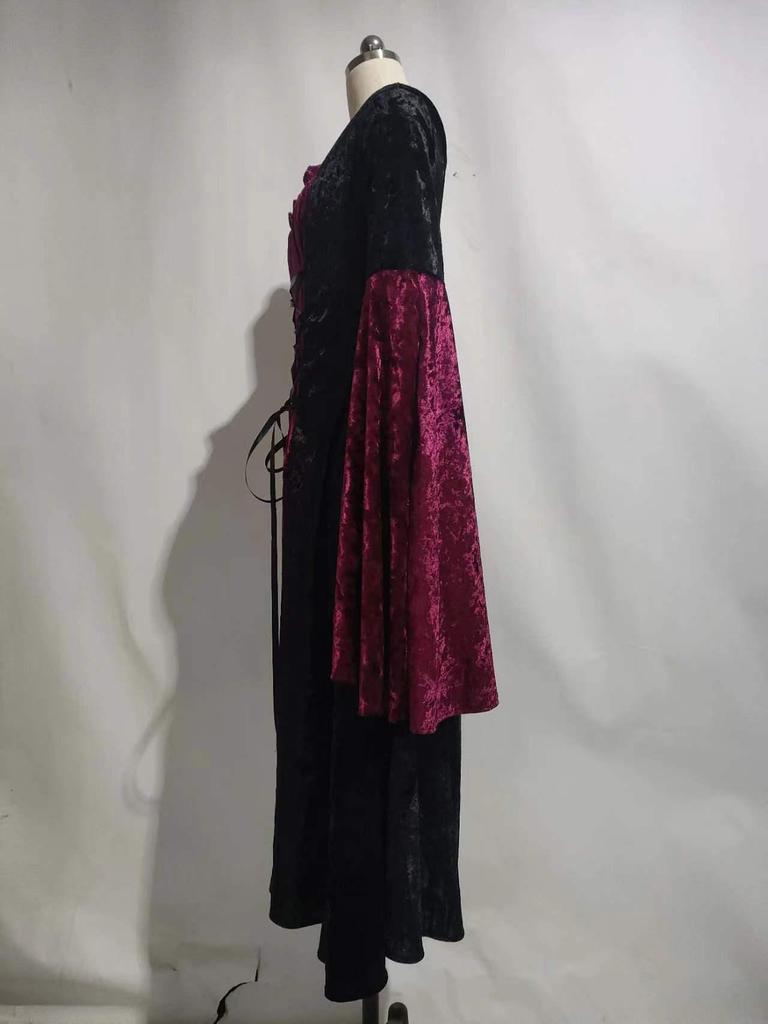 Medieval European Court Style Retro Party Dress for Women - Long Dress