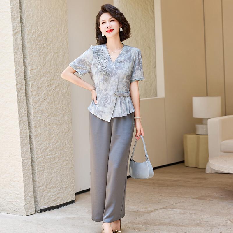 Women's Summer T-shirt & Pants Two-Piece Set