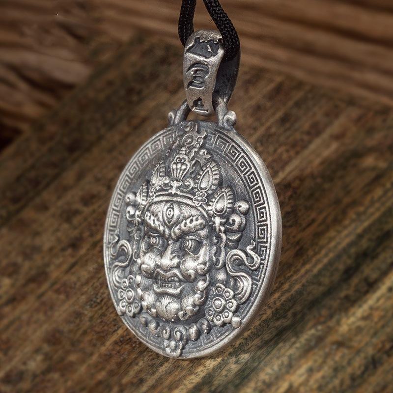 Pendant Retro Three Eyes Wisdom Buddha Pendant Buddha Brand Versatile Men's and Women's Necklace