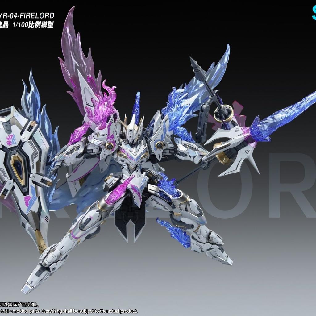 1/100 Snaa Yr04-Firelord Figure The Round Table Knights Assembly Model Kit Huanyan Soul Yan Emperor Action Figures Toys Gifts