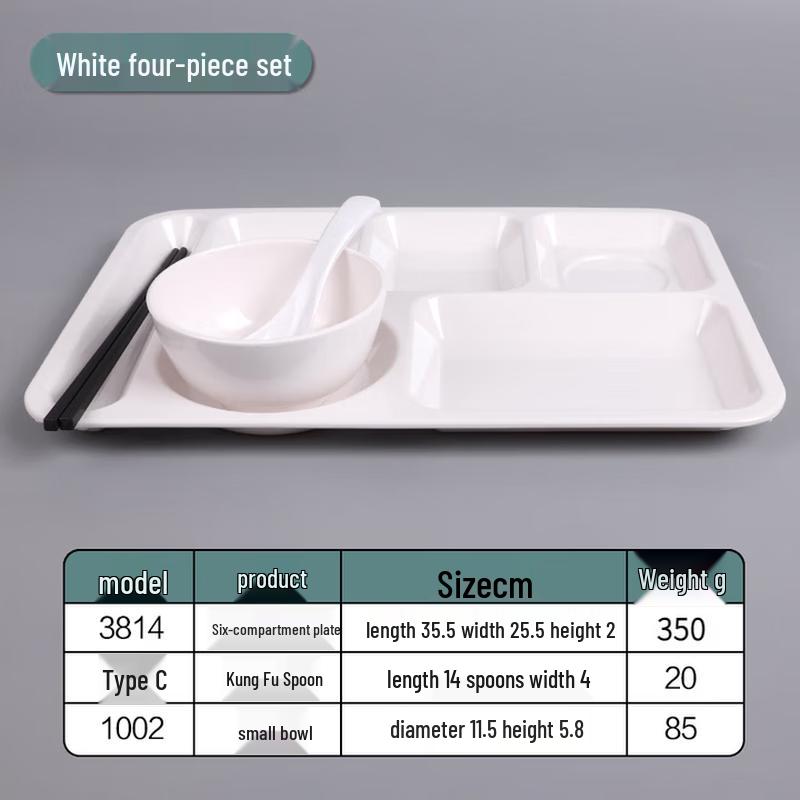 

Melamine Multi-Compartment Dining Tray