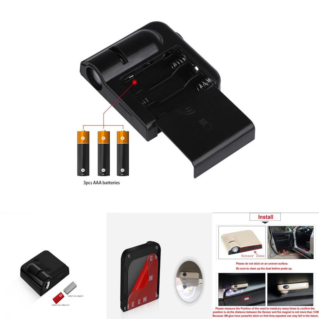 Langlebige Hochwertige Kabellose LED Einstiegsleuchten für Autotüren mit Toyota Logo