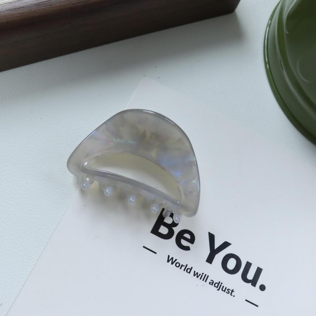 Nan Rui 4.5cm Acetate Hollow Semicircle Claw Clip - Sweet & Trendy Hair Accessory
