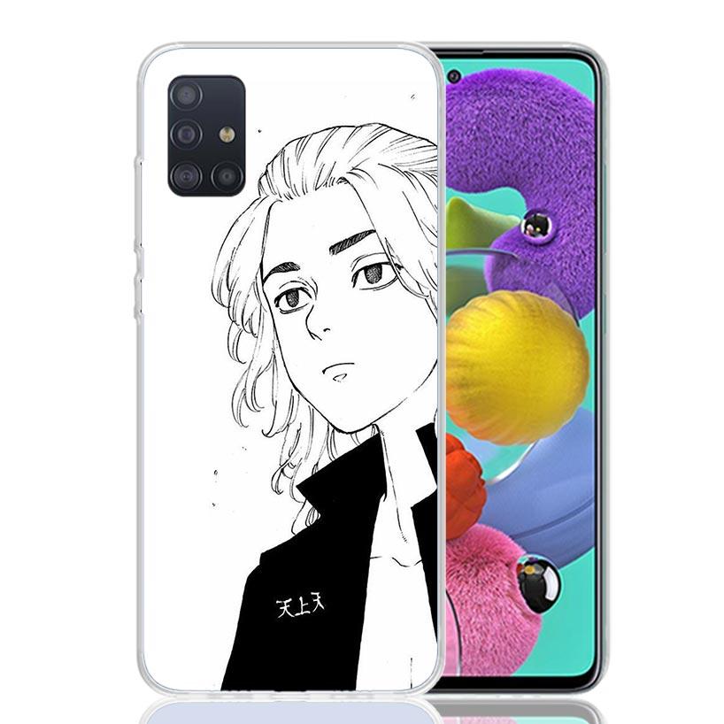 Tokyo Aevengers Black Anime Phone Case For Samsung Galaxy A52 A32 A22 A12 A02S A50S A30S A51 A31 AA71 Note 20 Ultra 10 S10 Plus