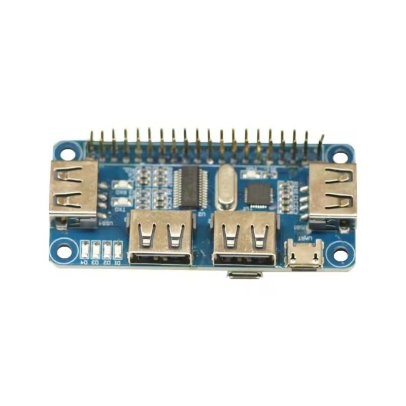 Compactly USB To UART Expansion Module Adds 4 USB Port For Raspberry Devices Embedded Projects Compactly Design