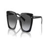Temple with Logo, Acetate Frame, Irregular Shape, Sunglasses, Women's Black