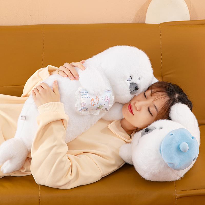 Cartoon Ocean Otter Plush Toy Doll Pillow Seal Otter Animal Birthday Gift Boy and Girl Environmental Companion