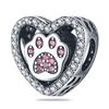 Copper Loving Dog Bead Charms Dog Paw Charm Bead Charms Compatible With Brand 3mm Authentic Bracelets Fine Do It Yourself Women Jewellery Gift