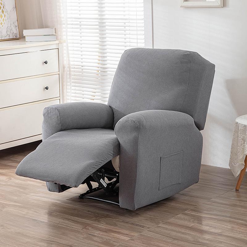 

Эластичный универсальный чехол для кресла-качалки, простой защитный чехол для дивана, чехол для дивана Chivas из плотной ткани single seat светло-серый