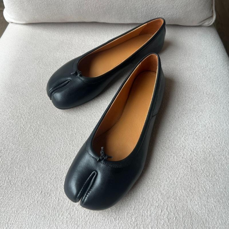 Mode Japanischer Stil Tabi Ninja Schuhe Damen Bequeme Leder Ballerinas Zehenschuhe Loafers Femme Mary Jeans Mokassins Damen Ballerina Schuh