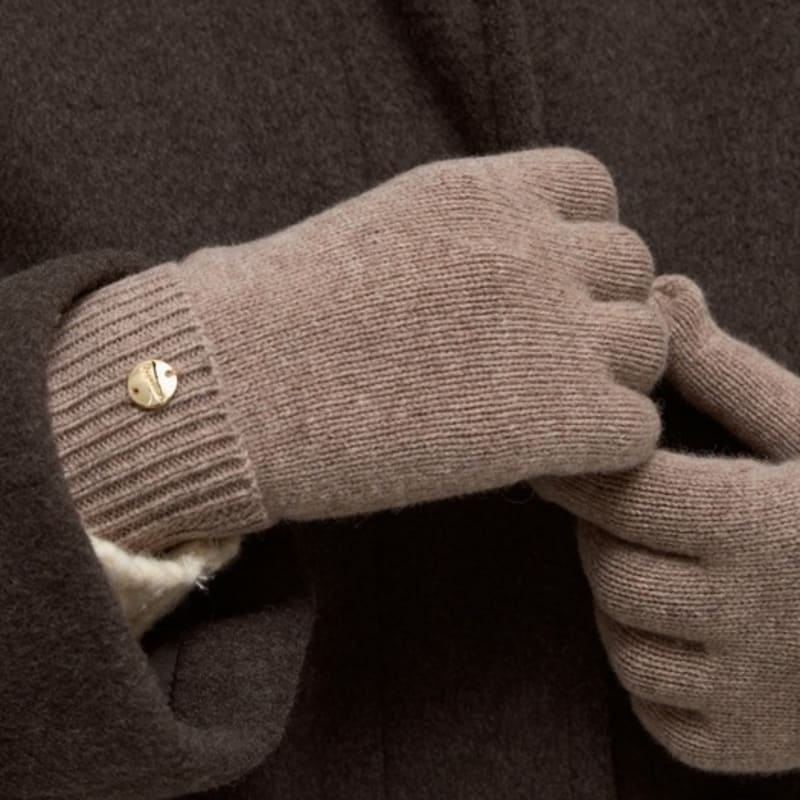 DEPOUND Wool Knit Gloves - Oatmeal