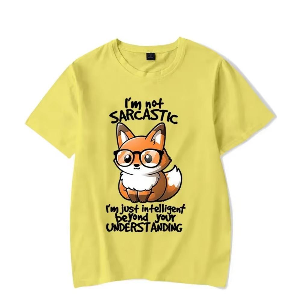 Men's T-shirt I'm Not Sarcastic I'm Just Intelligent Beyond Your Understand Kawaii T Shirt Men Women Tshirt Male Classic T-shirt