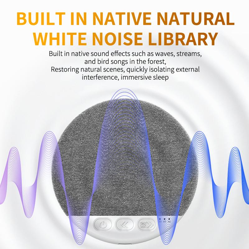Under Pillow Mini Speaker 5.4 Hifi Stereo Sound Machine White Noise With 30/60/90 Min Timer For Bedroom Sleep