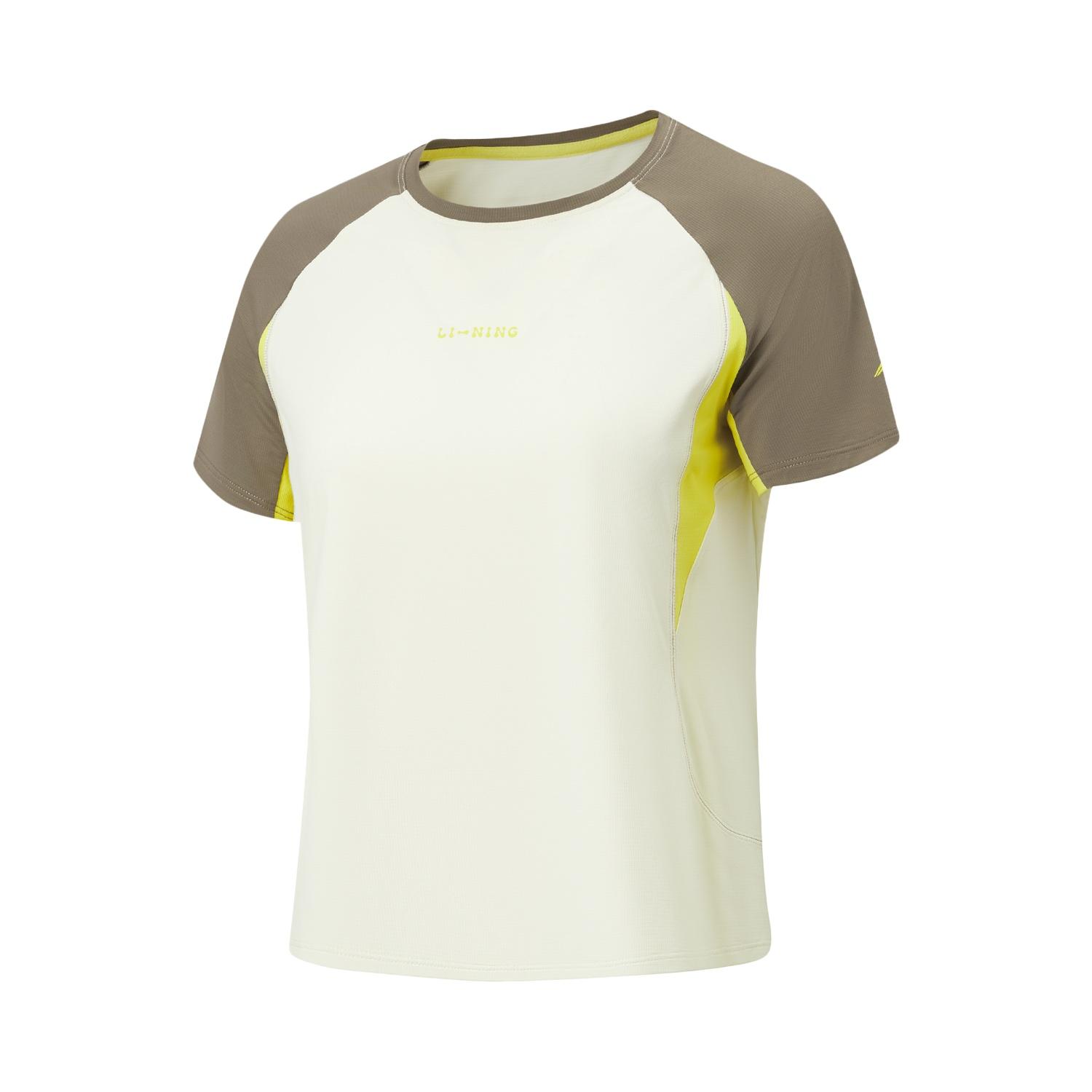 

Li-Ning Quick-Dry Cool UV-Resistant Color Block Round Neck T-Shirt Women tops ATSW184-5 S