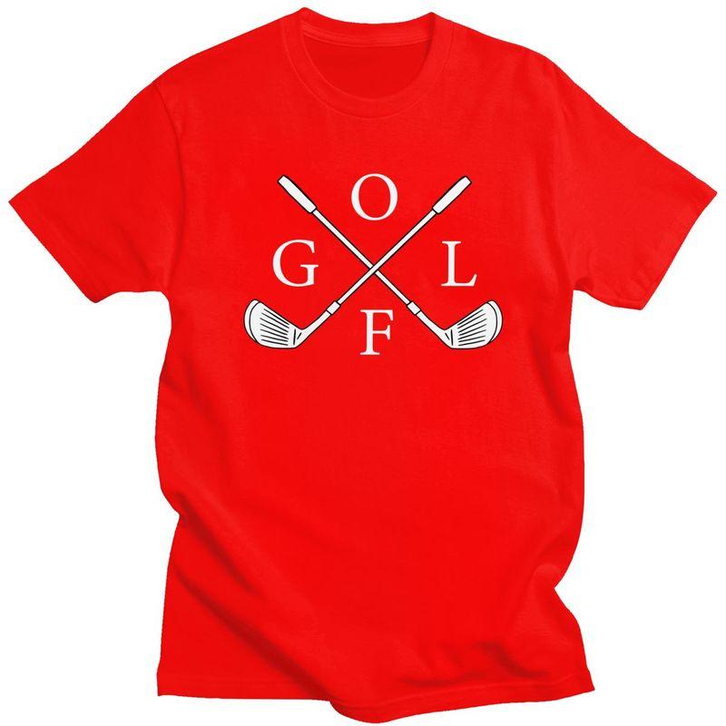

Custom Cool Retro Golf Logo T Shirt Men Pure Cotton Tshirt Casual Tees Streetwear Tshirts S