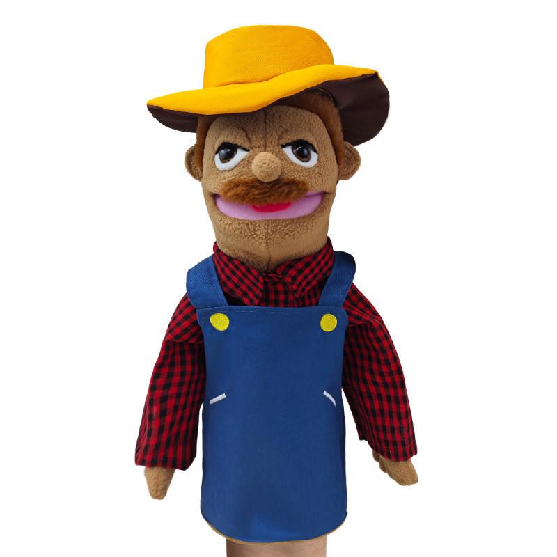 Cute Cartoon Half-body Professional Puppet With Control Rod Plush Toy Early Education Doll 40cm