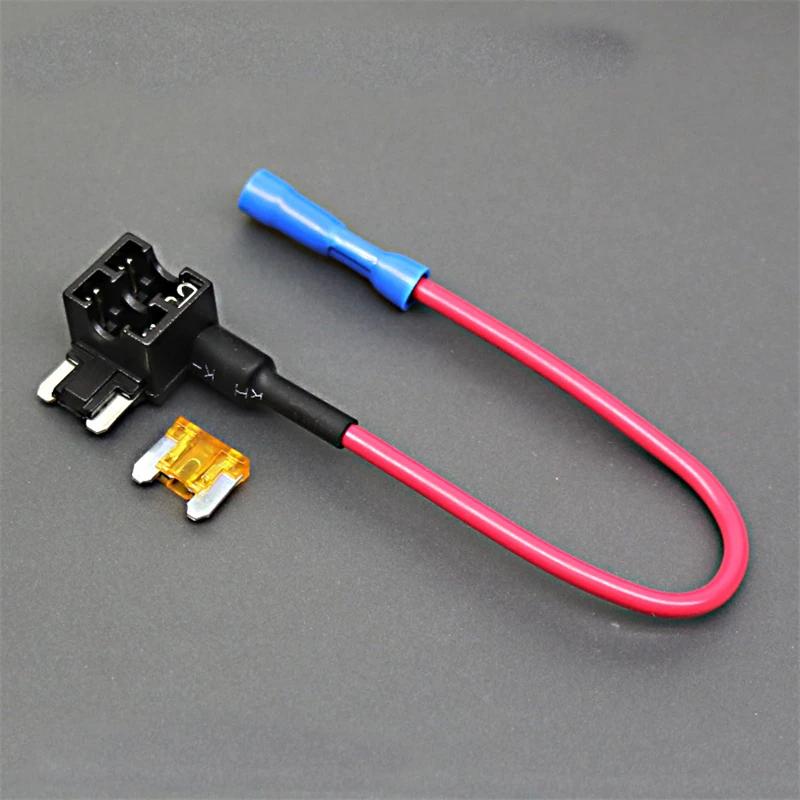 BEECHIP 12V Fuse Holder Add-a-circuit TAP Adapter Micro2 Mini Small Standard ATM APM Blade Auto Fuse  with 10A Blade Car Fuse