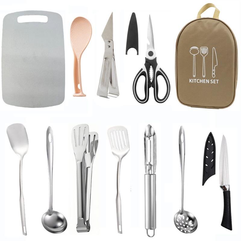 

Outdoor Cookware Set Outdoor Camping Tableware Picnic Set with Storage Bag