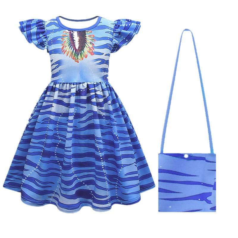 Movie stage suit print avatar with tail armor superhero suit, tights