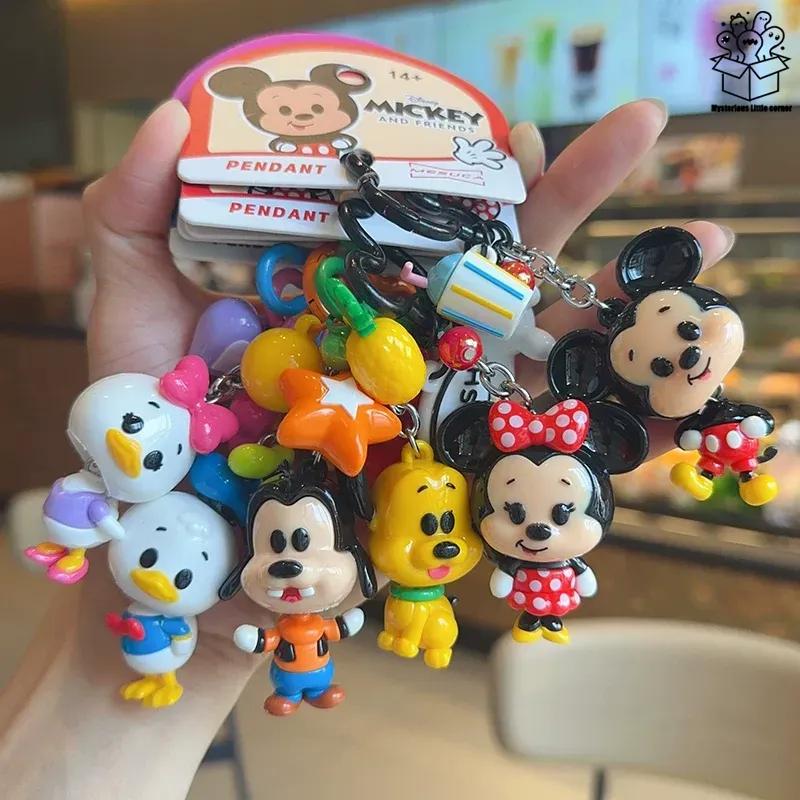 Disney Animated Cartoon Mickey Minnie Swing Doll Keychain Animation Peripheral Collection Pendant Creative Backpack Pendant Gift