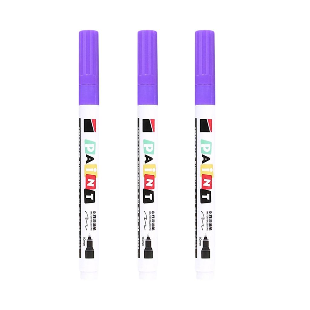 3Pcs Monument Paint Pen Sunproof Waterproof Stone Marker Pen For Writing Coloring On Tombstones Gravestone Restoration