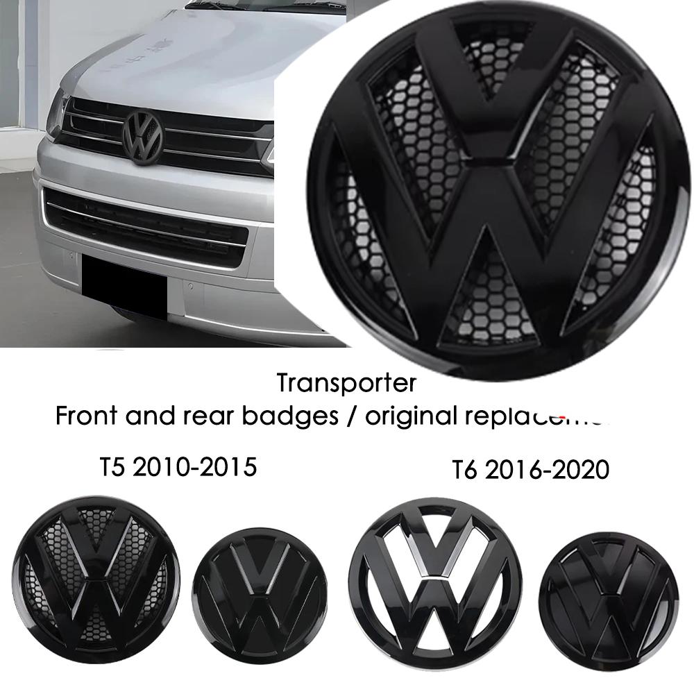 2pc For VolkswagenT5 T6 Car Hood Front Grill Emblem Tail Trunk Logo Cover Decoration For VW Transporter T5 T6 2010-2020 sportvan zd6