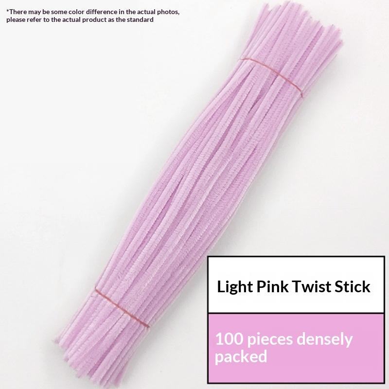 100Pcs Chenille Stems Toys Diy Strips Twist Bar Anvil Wire Craft Pipe Creative Hobby Children Plush Stick Chenille Sticks